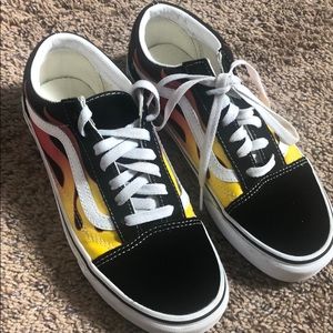 Mistake for new! Great suede flame detail vans